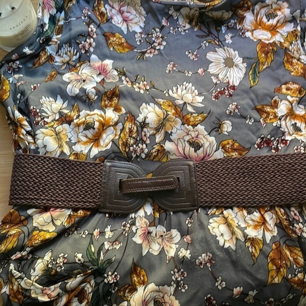 High Waisted Belt Woven Brown 36-38” waist fit (XL)